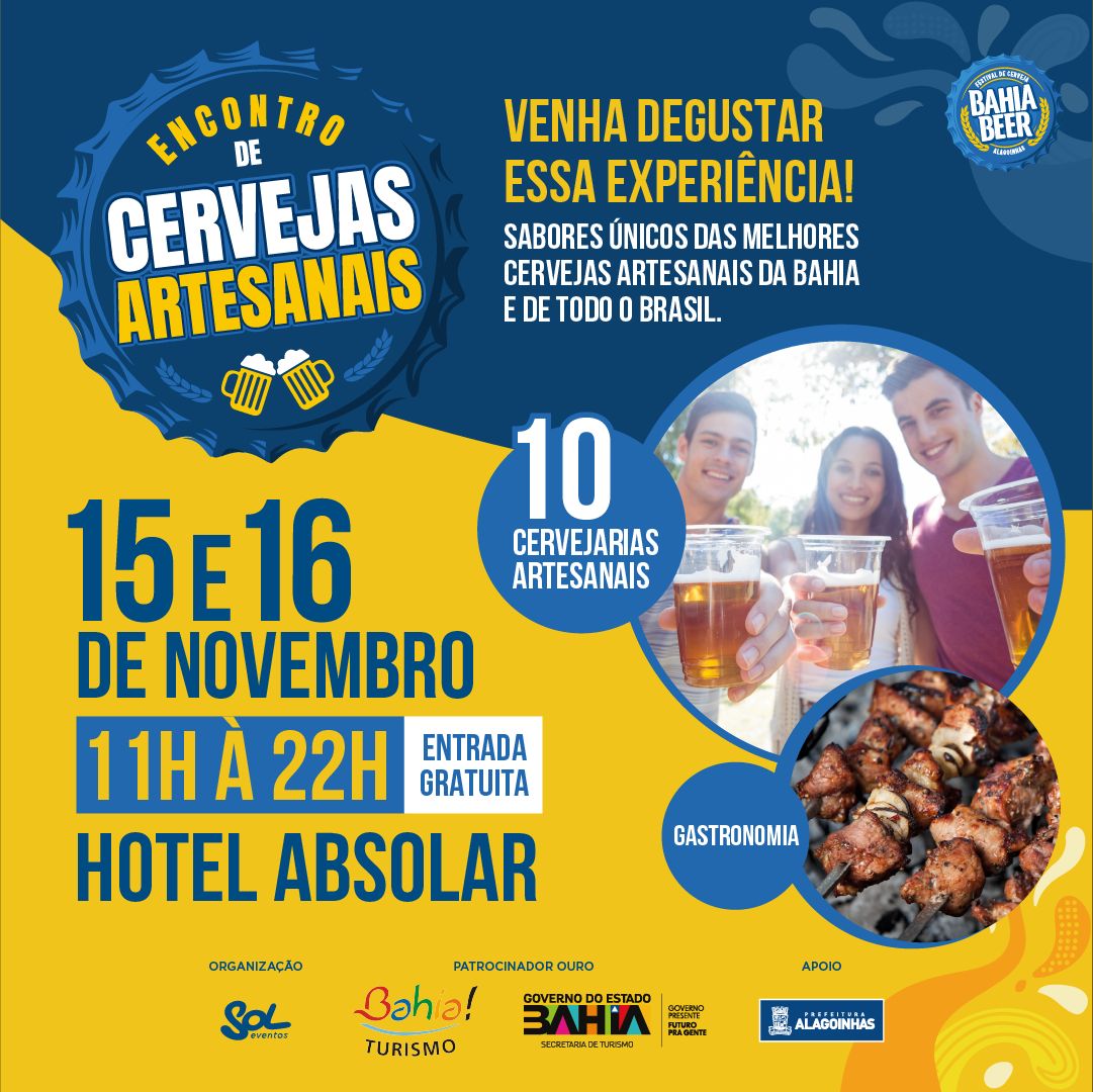 Leia mais sobre o artigo Uma das novidades da programação é o Encontro de Cervejas Artesanais 💛💙