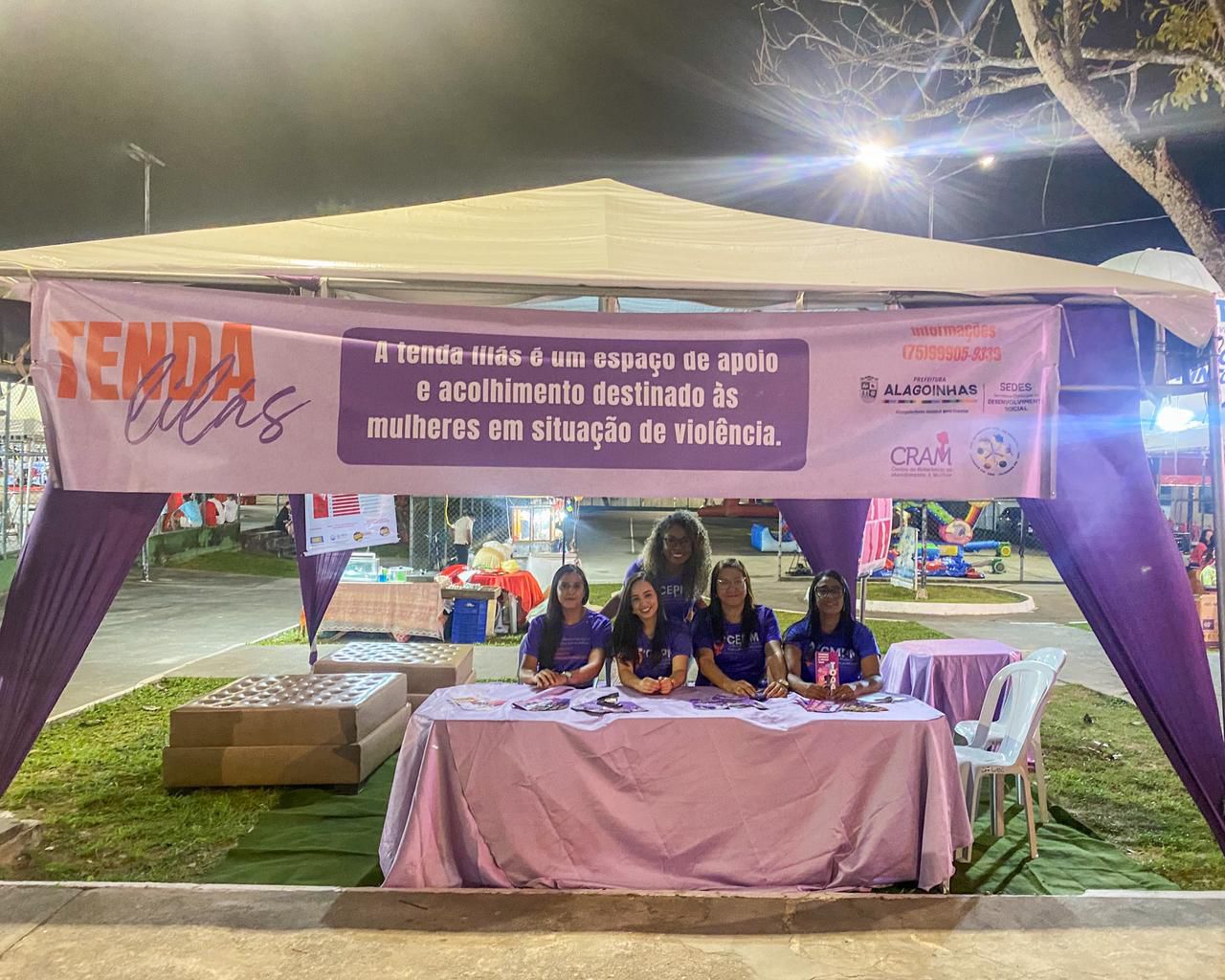 Leia mais sobre o artigo Bahia Beer: Tenda Lilás promove acolhimento e combate à violência contra a mulher durante o festival